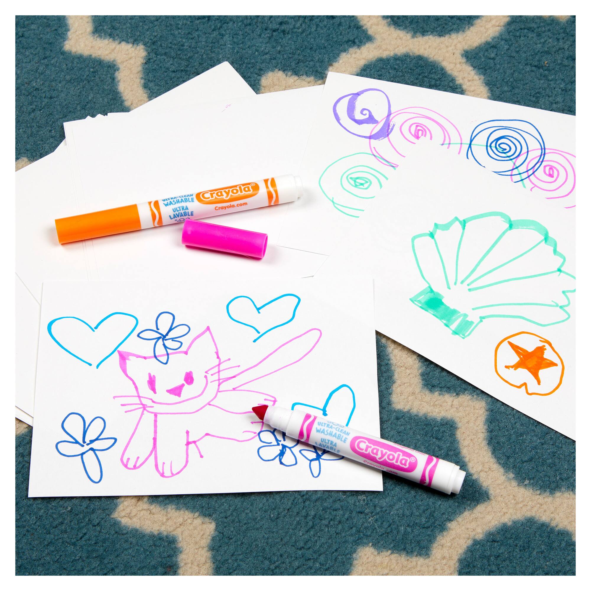 6 Packs: 64 ct. (384 total) Crayola® Broad Line Washable Markers Variety Pack